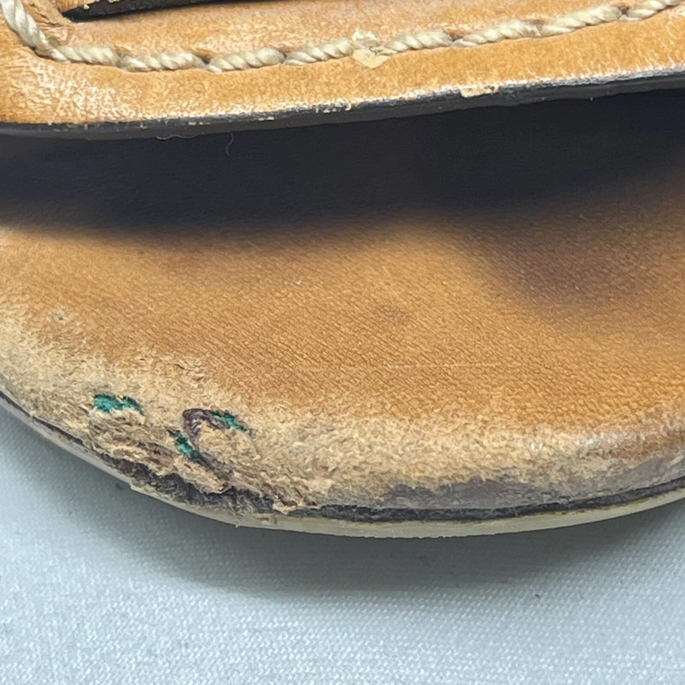 Coach Women's Lucy Strappy Sandals 5.5 Woven Leather Gladiator Back Zip Stiletto - Image 2 of 4