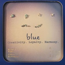 A new day blue earring set