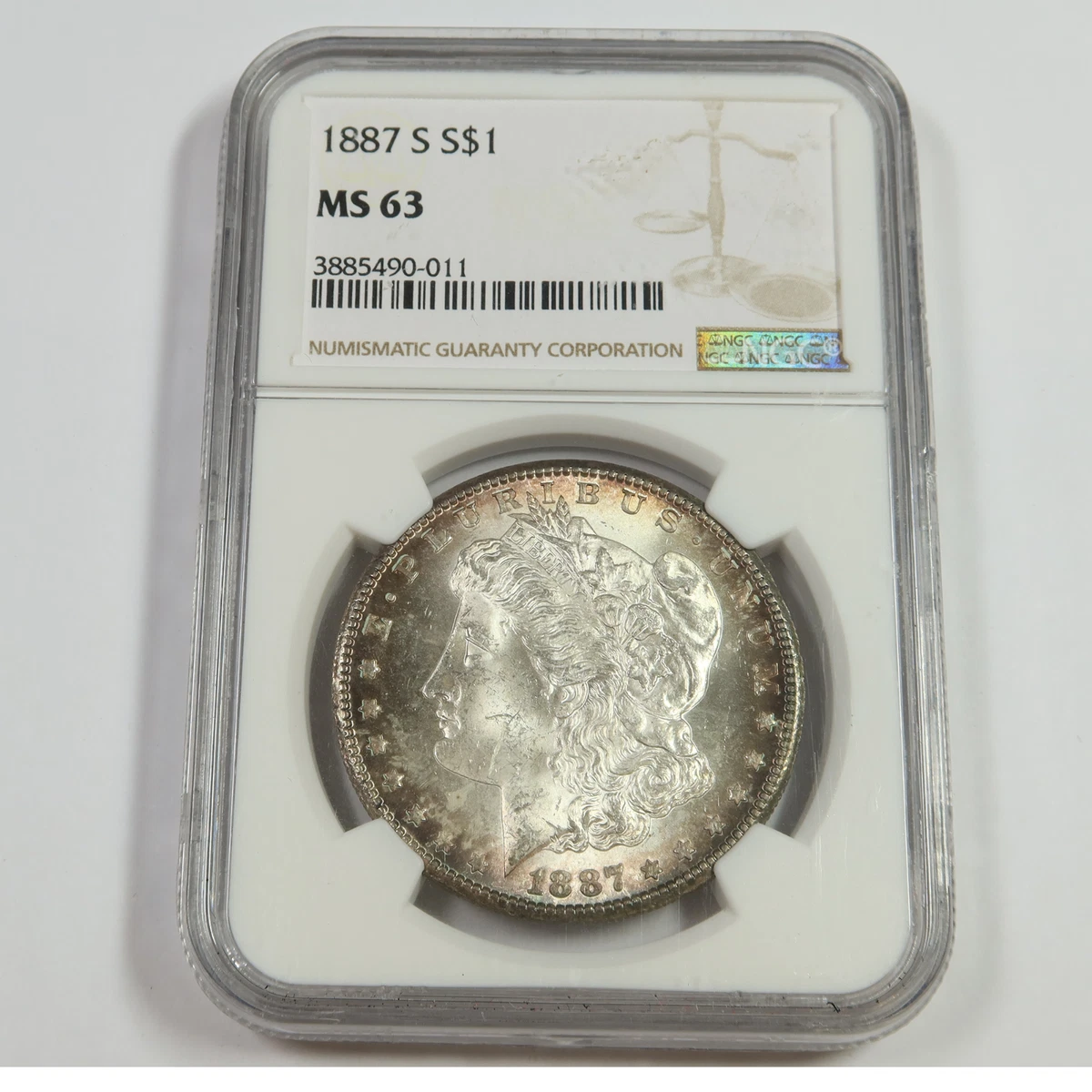 MS 63 Graded 1887 Year Morgan US Dollars (1878-1921) for sale | eBay