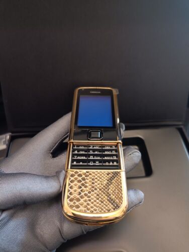 LUXURY NEW Nokia 8800e Arte Gold Python Skin Edition Cover Housing Covers Case - Picture 11 of 15