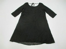 new JUST FAB Dress Women's Size XS Tie Back Scoop Black Shift DR1920
