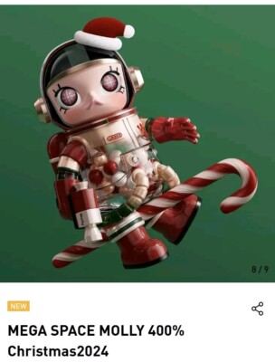 Pop Mart Mega Space MOLLY 400% Christmas 2024 Free Skullpanda