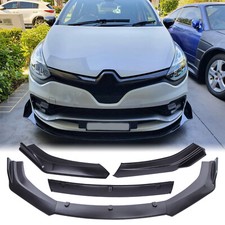 Matte Black Front Bumper Lip Spoiler Splitter Body Kit For Renault Clio Sport