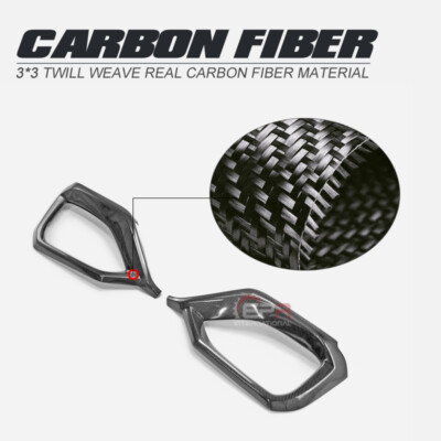 For Subaru VBH WRX OE Type Carbon Fiber Full Fog Light Cover Pair (Stick On)