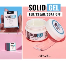 IBD Solid Gel Clear - 3D Art, Mod/Carve, Rhinestones, Charms, Soft Tip Adhesive