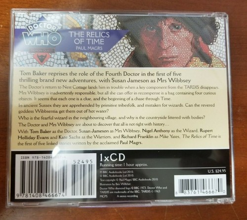 Doctor Who: The Relics of Time by Paul Magrs (2010, CD, Unabridged) - Picture 3 of 3
