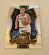 2016-17 Panini Select RC Prizm #157 Mindaugas Kuzminskas Knicks