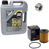 MotoröL Set 5W-40 5 Liter + ÖLfilter SH 4794 P + Schraube FüR Fiat Panda Ford KA