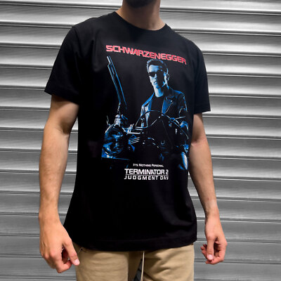 Digital Pharaoh Terminator 2 Judgment Day Skynet T-Shirt Schwarz 100% Baumwolle