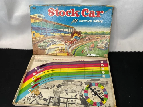 Vintage Whitman Stock Car Racing Game Complete 1956 Works
