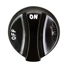 Franklin Chef # 140397 / 147866, 2" OEM Knob Dial (Off, On, Sim) Black OEM PART