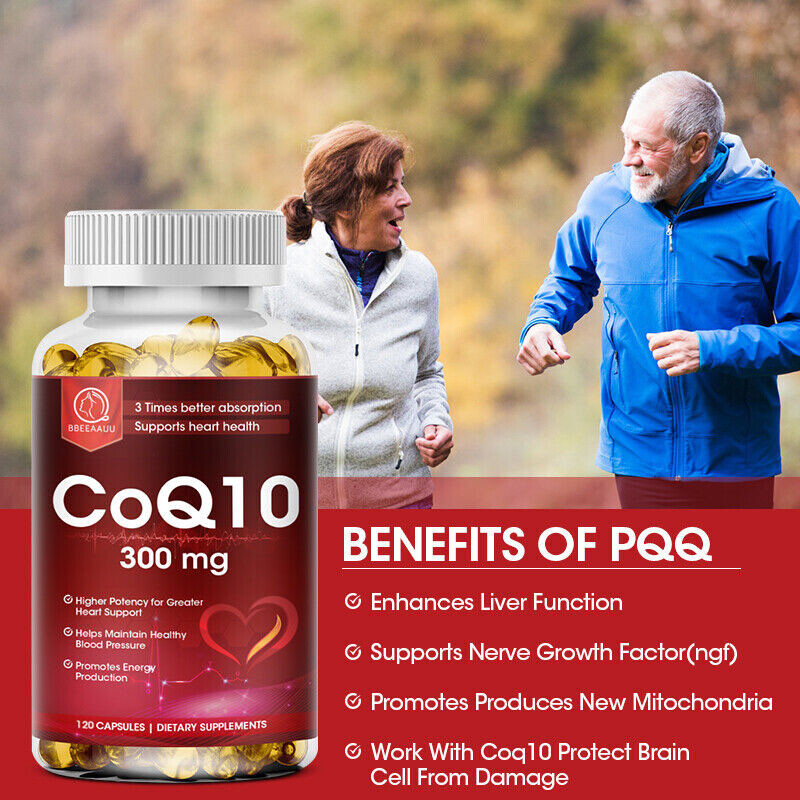 120Capsules Coq10 300mg Support Blood Pressure & Vascular health