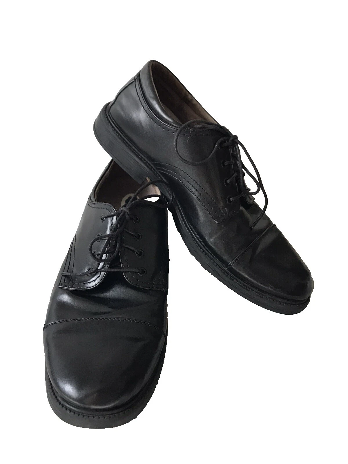 Dr. Comfort Black Dress Shoes for Men