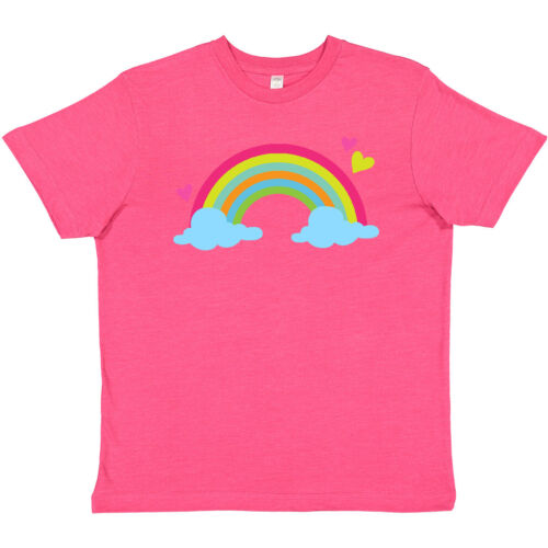 Inktastic Rainbow Youth T-Shirt Sky Girls Pretty Cute Colorful Hearts Tee Kids