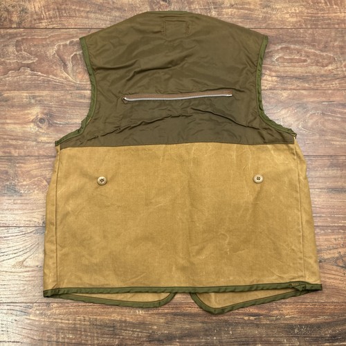 Vintage SafTBak Brown Tan Zip Duck Hunting Shooting Vest Pockets Mens - Picture 9 of 10