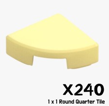 LEGO X240 1/4 CÍRCULO AZULEJO 1X1 CUARTO PLACA COLOR AMARILLO FRÍO 6228969 25269