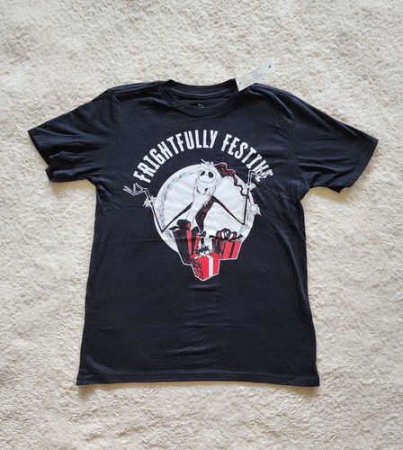 NUEVO CON ETIQUETAS Pesadilla Antes de Navidad Niños Fiesta Gráfico Halloween Camiseta Talla S y L - Imagen 1 de 4