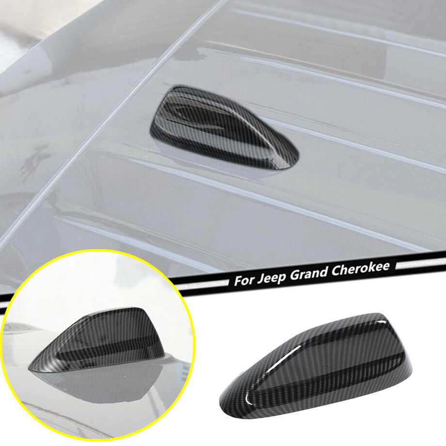 For 2022-2024 Jeep Grand Cherokee Carbon Fiber Shark Fin Antenna Base Cover Trim