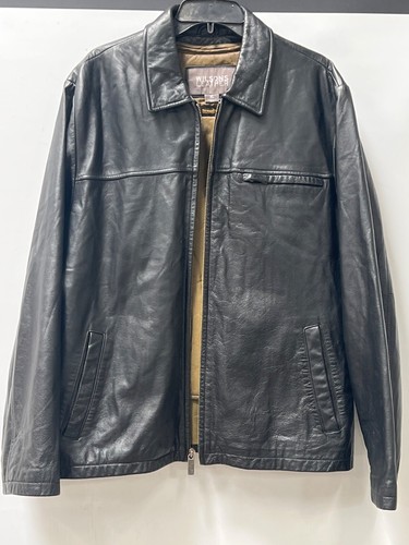 Wilsons Leather Men's Black Leather Jacket w/ Removable Liner Size-XL - Picture 2 of 11