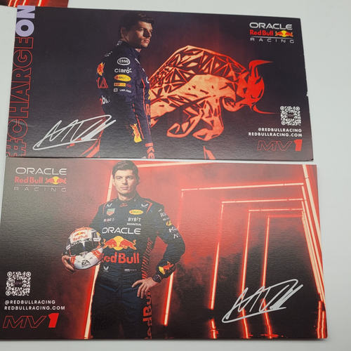 Red Bull Racing Signed Christian Horner Adrian Newey Photos + Official Cards - Picture 7 of 14