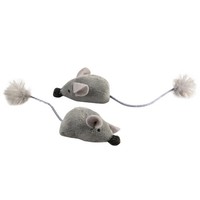 Duvoplus Cat Toy Cushy MäUse Grau - 2 StüCk