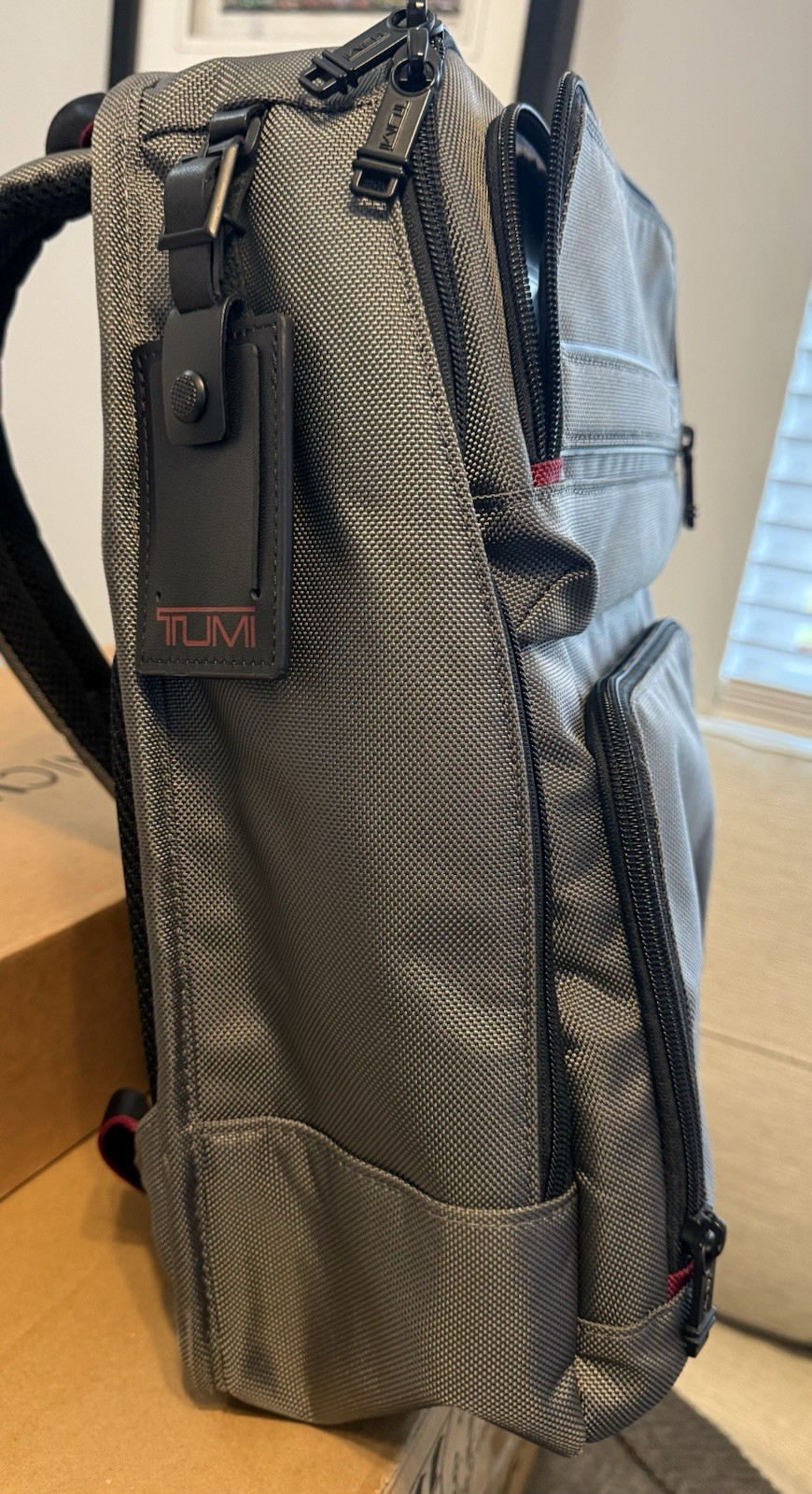 TUMI Alpha Compact Backpack Gray Nylon - image 9
