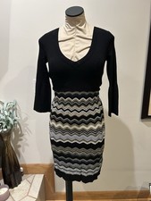 Nine West 3/4 Length Bell Sleeve Sweater Dress Size Xs