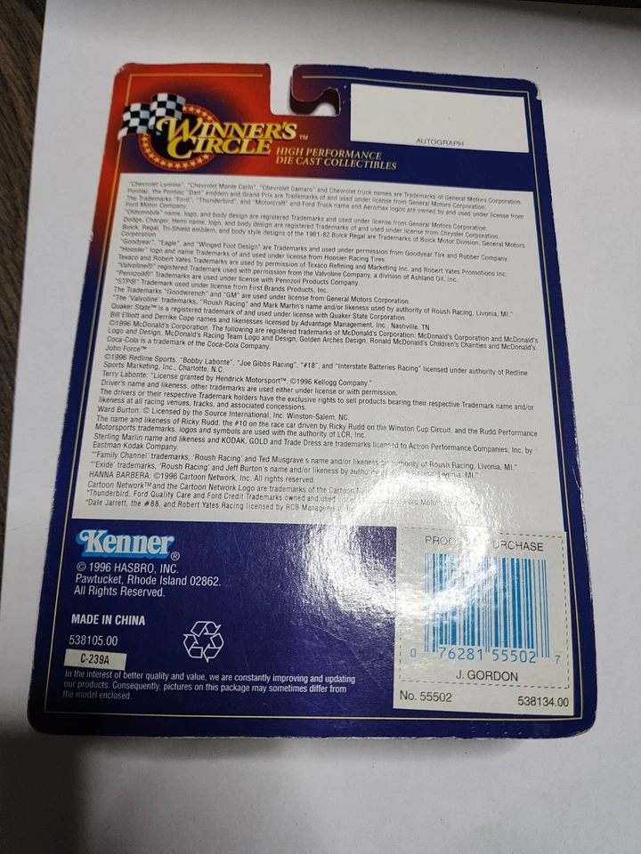 Vtg Winners Circle 1/64 Nascar diecast #24 DuPont Jeff Gordon 1997 Stock Car - Image 2 of 2