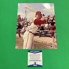 Beckett Authenticated Lou Klimchock Autographed Photo 8X10