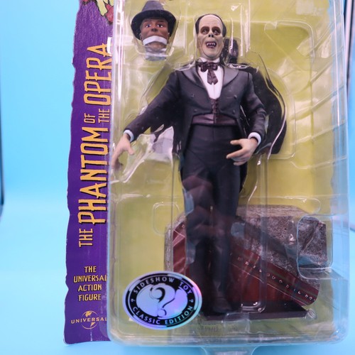 Figura 1999 Universal Studios Monsters Phantom of the Opera Lon Chaney Sideshow nueva en paquete - Imagen 2 de 3