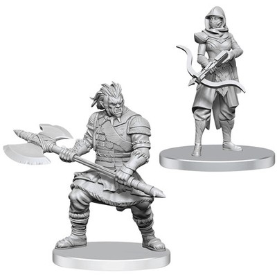 Assassin & Berserker 2 pk W28 Nolzur's D&D miniature Dungeons Dragons unpainted