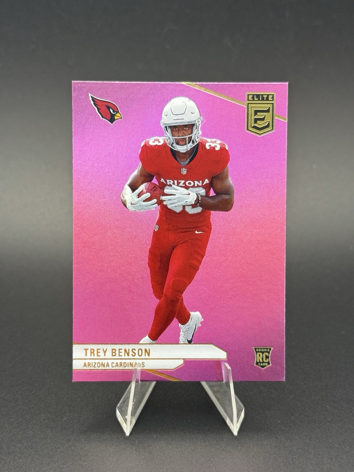 2024 Panini Donruss Elite - Rookies Trey Benson #124 Pink (RC)