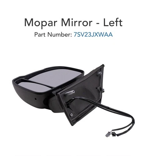 7SV23JXWAA Left Rearview Mirror for Ram Promaster Extended Cab 3.6 4WD