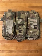 Crye Precision Multi-Cam AVS Detachable Front Flap 3 Mag Pouch-AVSDF2