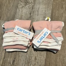 12pcks Carter  s Baby girl wash cloth NWT