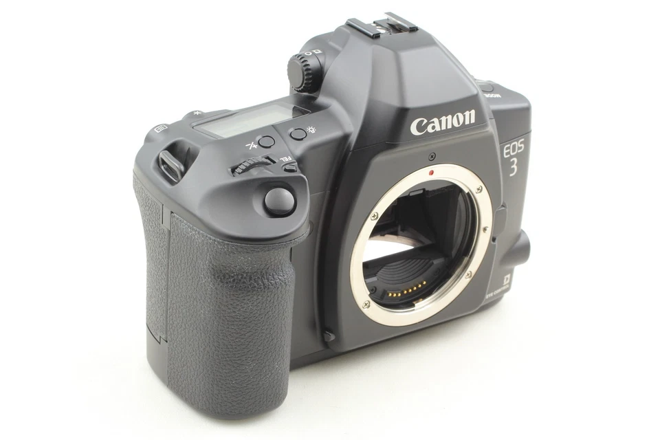 VIDEO [Excelente COMO NUEVO] Canon EOS-3 EOS 3 Negro 35mm SLR Film Camera... - Imagen 3 de 4