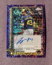 Logan Henderson 2025 Topps Chrome Update RC Auto  Purple Speckle Refractor /299