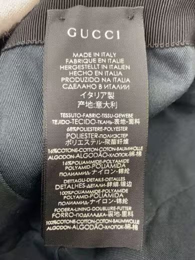 GUCCI Cap/ Medium/ Polyester/ Black/ Solid Color/… - image 6