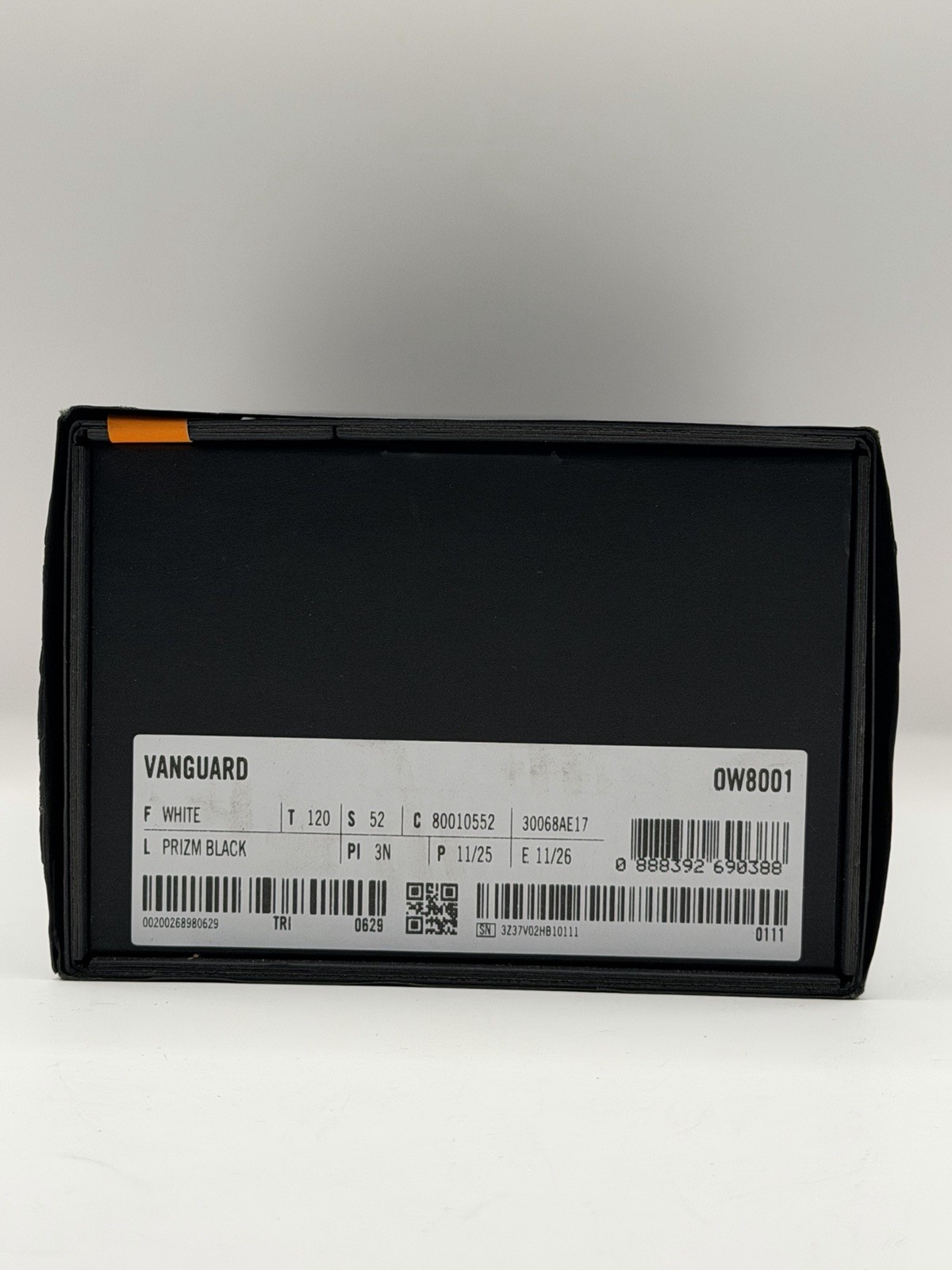 Oakley Meta Vanguard - White Frame - Prizm Black Lens - 0W8001 - Size 52 - NEW!