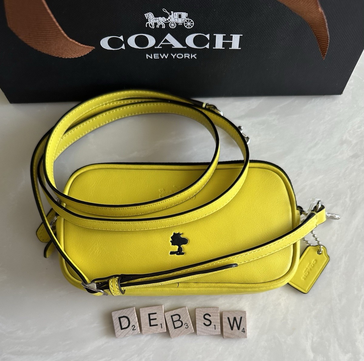 バッグ Rare Color Vintage Coach Yellow Day Pack Coach Yellow Backpack Daypack Turn Lock Vintage simple rare