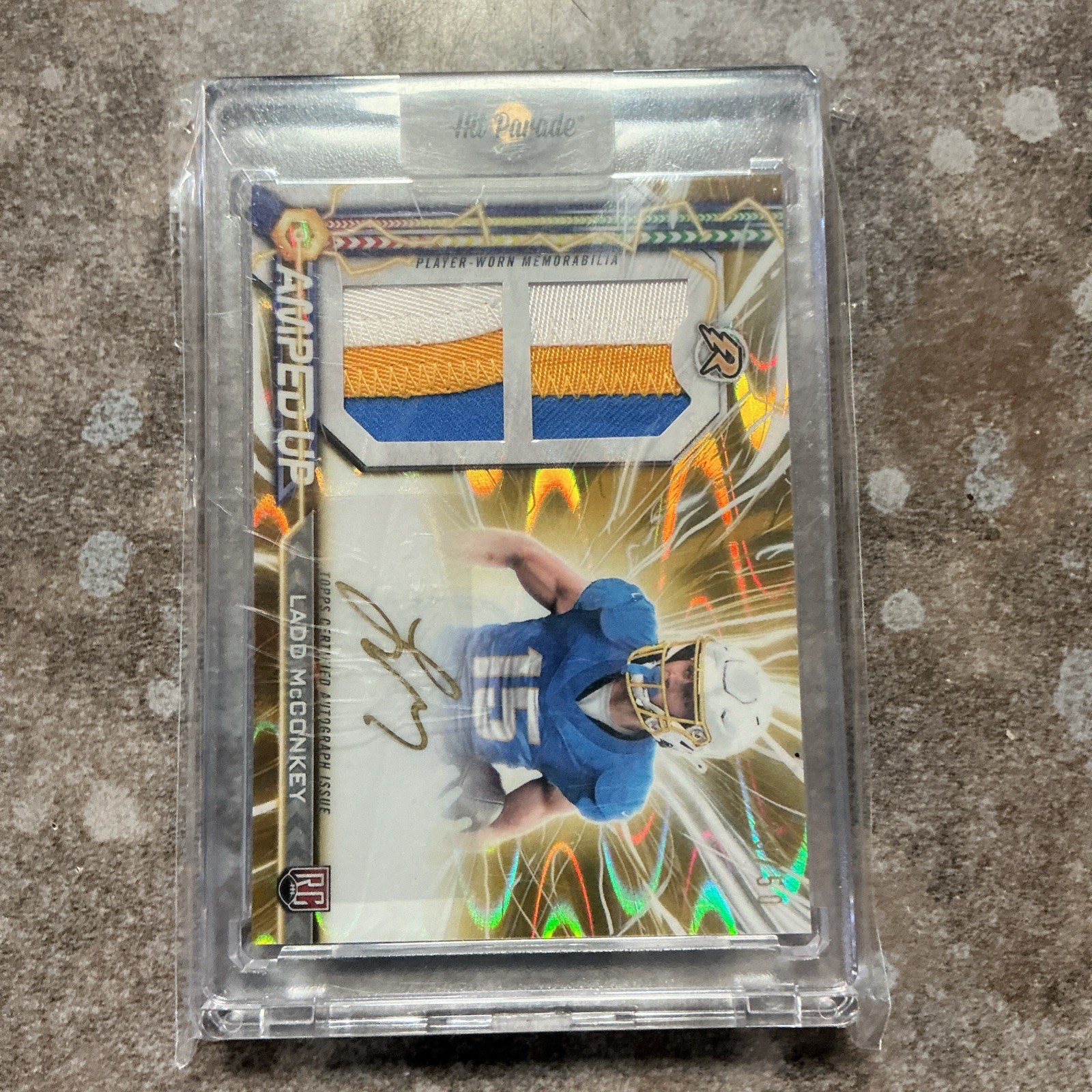 2024 Topps Resurgence - Amped Up Rookie Patch Autographs Ladd McConkey #AU-LM