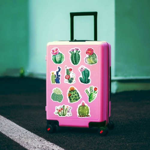 100 Pcs Plante Stickers Autocollants De Voyage Pour Ordinateur Portable - Photo 6/11