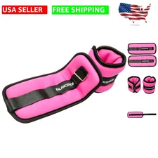 Neoprene Adjustable Ankle & Wrist Weights Pair - 1-20 LBS for Versatile Fitness