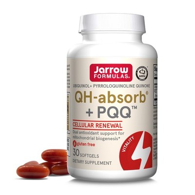 Jarrow Formulas QH-absorb + PQQ 30 Softgels Energy & Heart Health Supplement