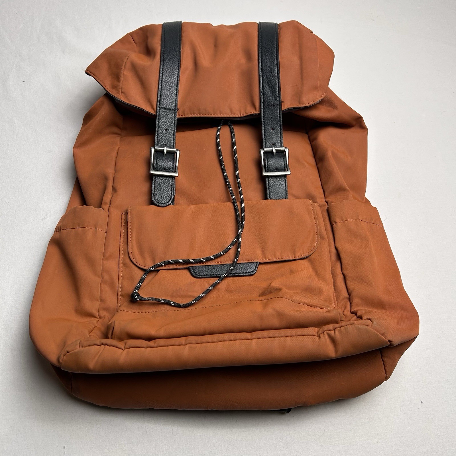 Orange Laptop Backpack Storage Draw String Travel… - image 1