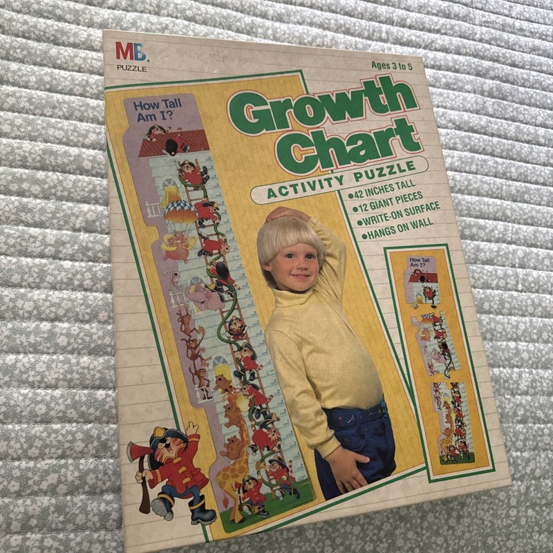 Growth Chart Activity Puzzle. 1988 Milton Bradley/Rare. NEW / SEALED BOX