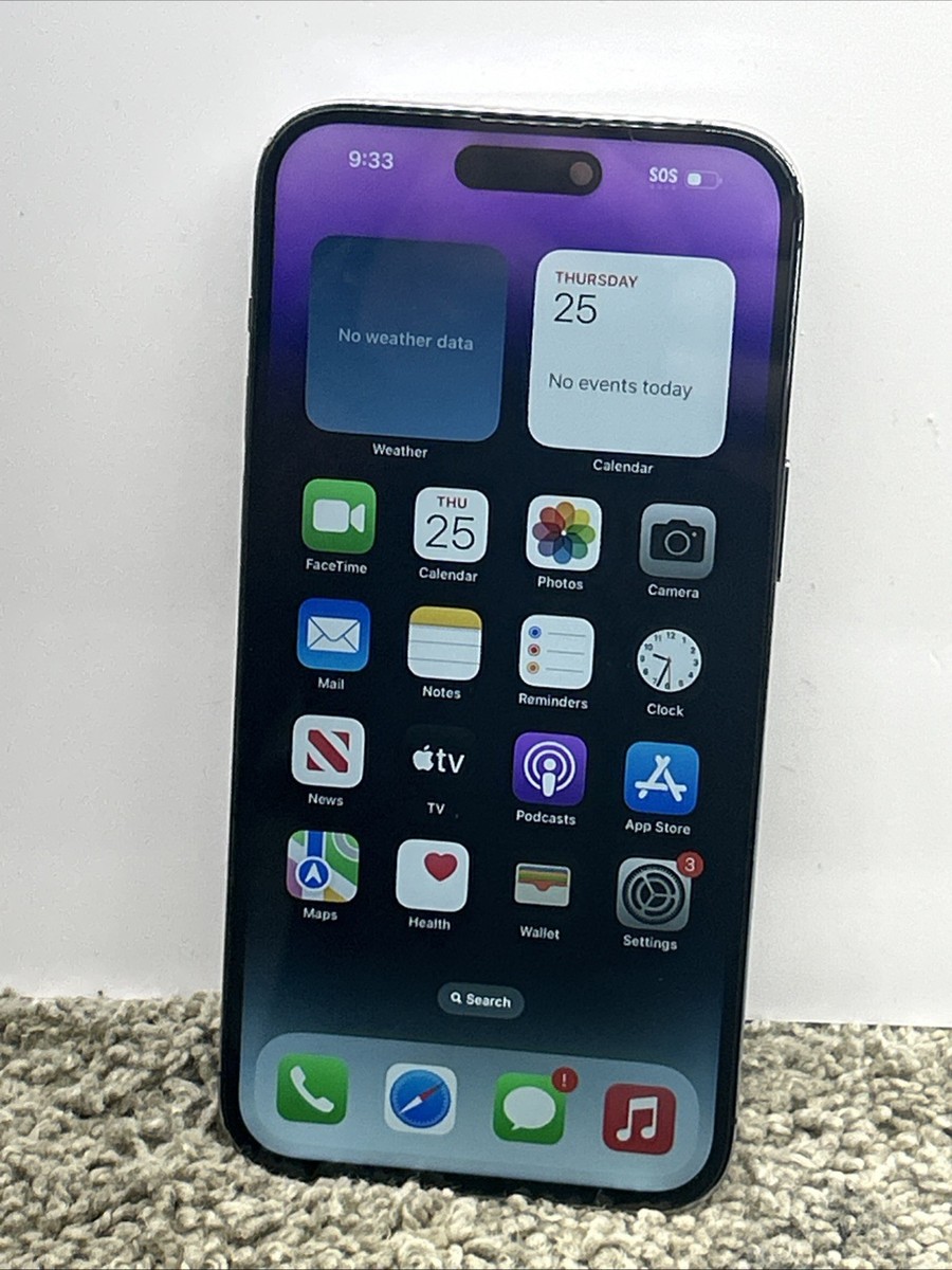 Apple iPhone 14 Pro Max eSIM 256GB Black MQ8T3LL/A 88692 | eBay