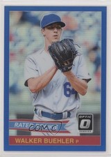 2018 Donruss Optic Rated Rookie Retro 1984 Blue Prizm 119/149 Walker Buehler fo7