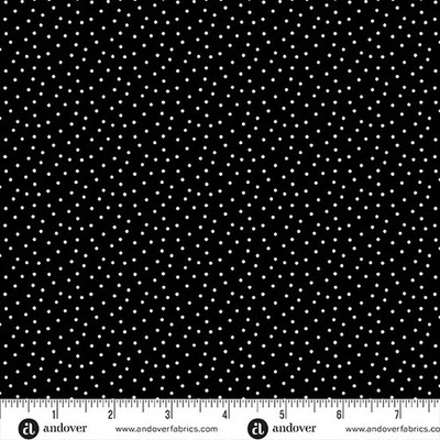 Pips By Kim Schaefer For Andover Fabrics - Black Ditsy Dot  #1032-K
