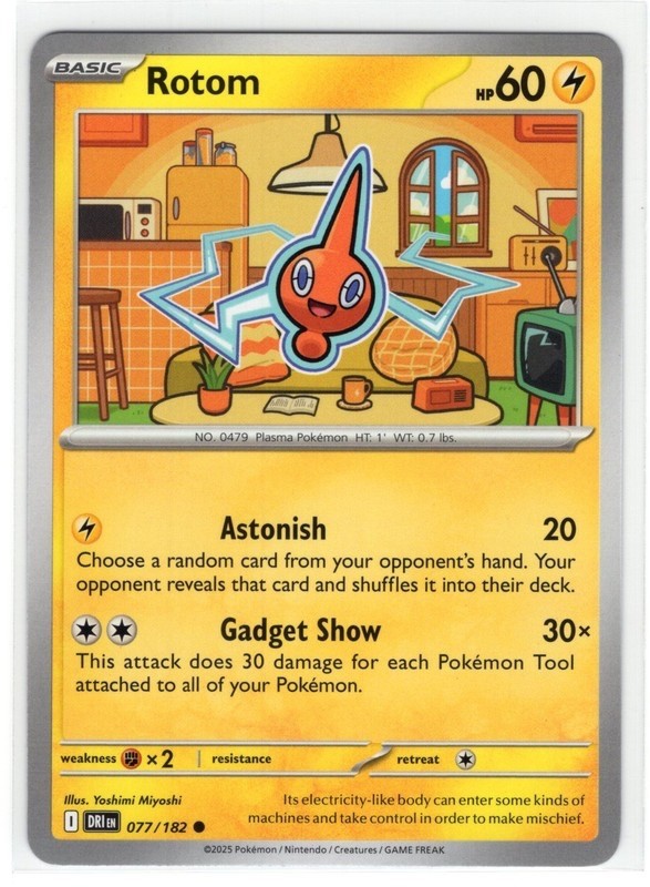 077/182 Rotom - Destined Rivals  - NM/M